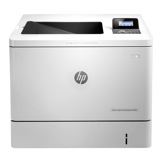 HP LaserJet Enterprise M552 Gebruikershandleiding