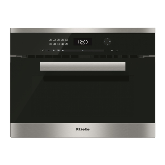 Miele H6401BM Gebruiks- En Montagehandleiding