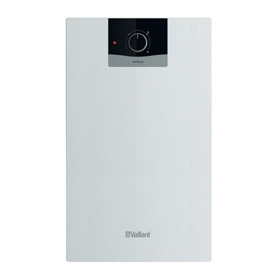 Vaillant eloSTOR plus VEH 10/7 U Installatie- En Onderhoudshandleiding