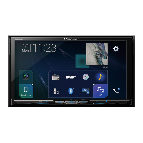 Pioneer AVH-Z9100DAB Bedieningshandleiding