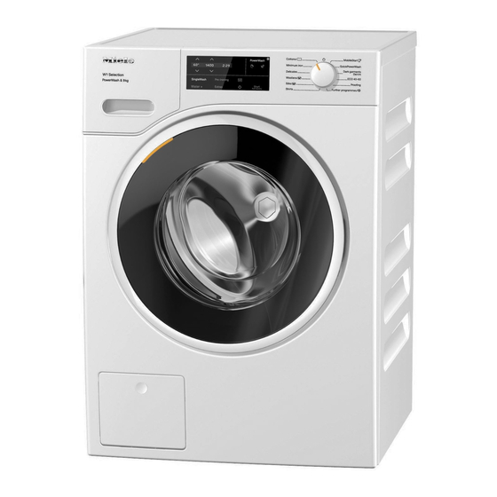 Miele WSG 363 Selection Gebruiksaanwijzing