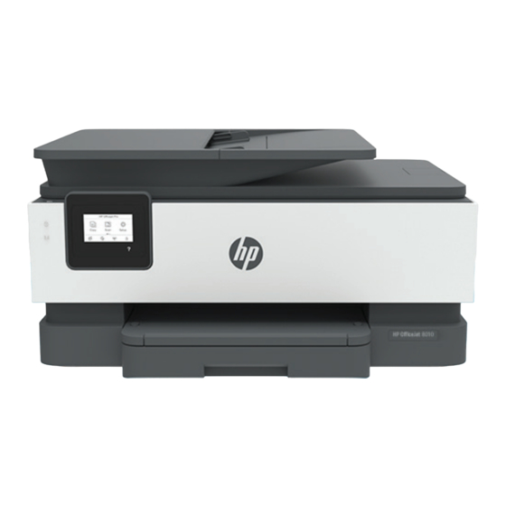 HP OfficeJet 8010 Series Gebruikershandleiding