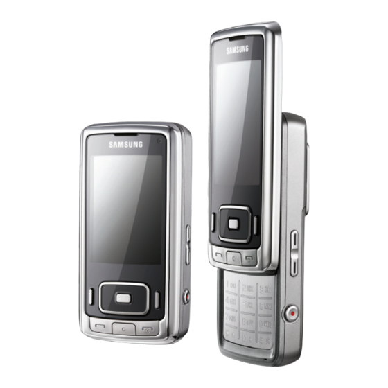 Samsung SGH-G800 Gebruiksaanwijzing