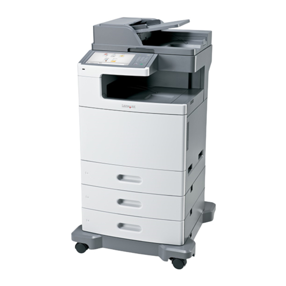 Lexmark X790 Series Gebruikershandleiding