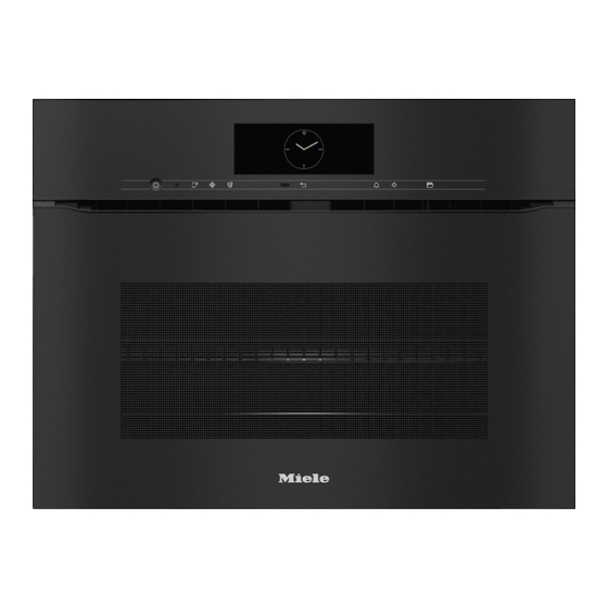 Miele H 7840 BMX Gebruiks- En Montagehandleiding