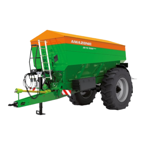 Amazone ZG-TX Originele Bedieningshandleiding