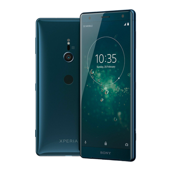 Sony Xperia XZ2 Gebruikershandleiding