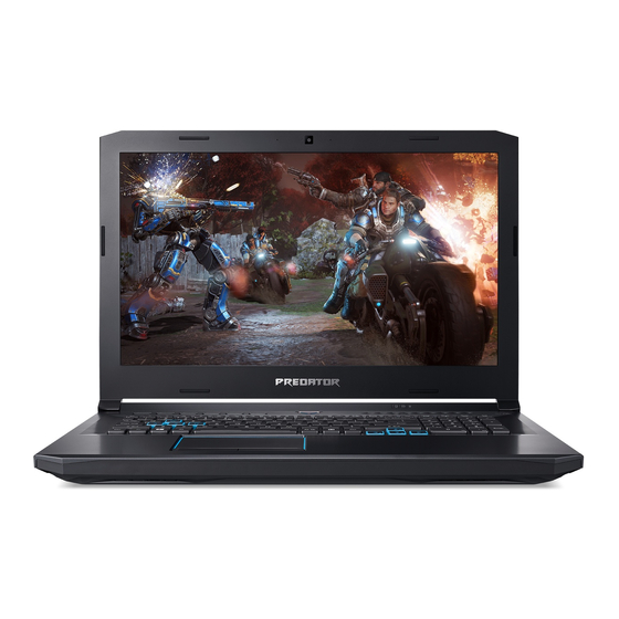 Acer Predator Helios 300 Gebruikershandleiding