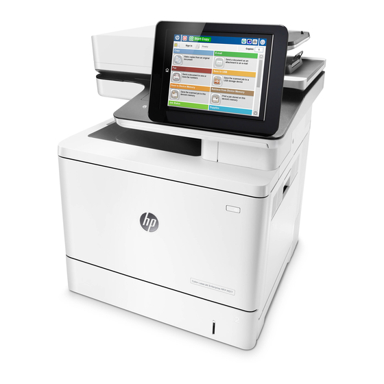 HP Color LaserJet Enterprise MFP M577 Series Gebruikershandleiding