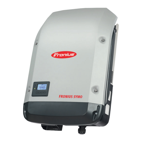 Fronius Symo 3 Installatiehandleiding