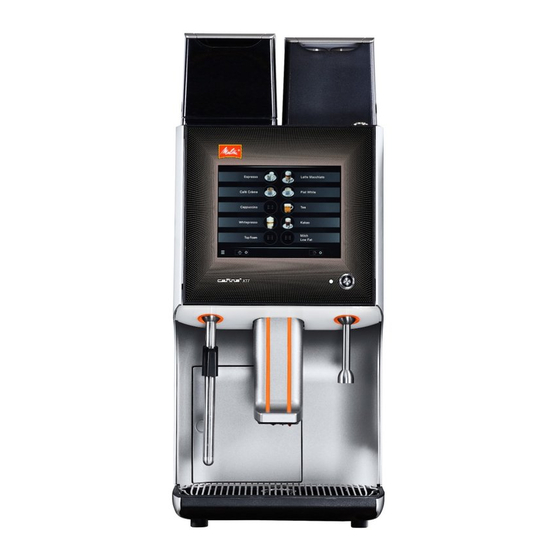 Melitta Cafina XT7 Gebruiksaanwijzing