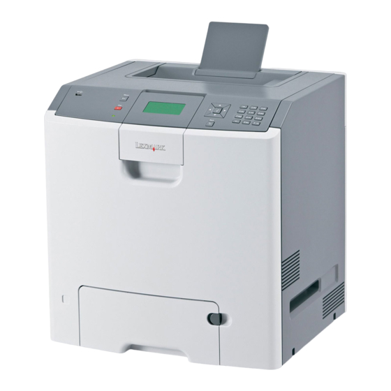 Lexmark C734 Series Gebruikershandleiding