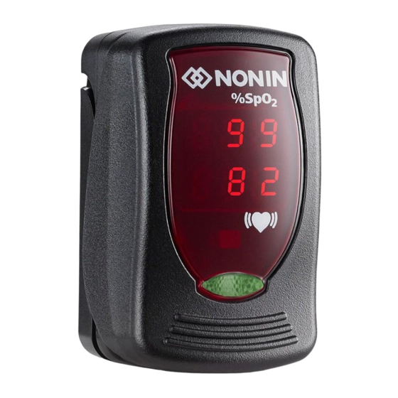 Nonin Onyx Vantage 9590 Gebruiksaanwijzing