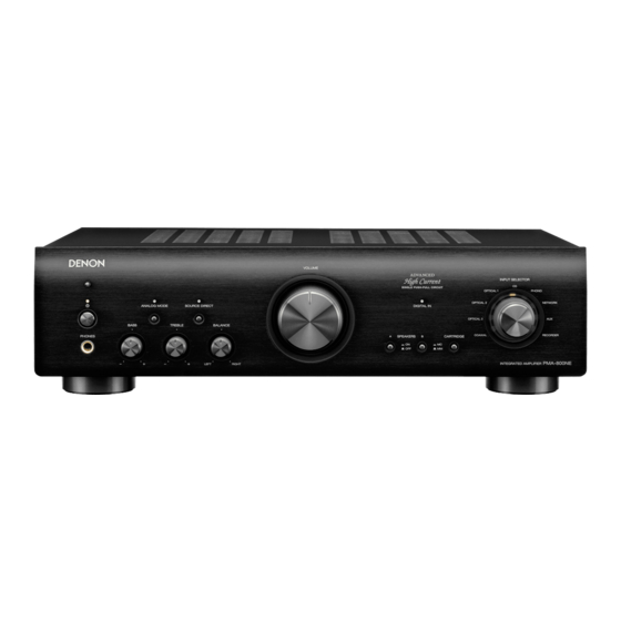 Denon PMA-800NE Gebruiksaanwijzing