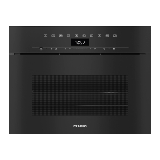 Miele DGC 7445 HCX Pro Gebruiks- En Montagehandleiding