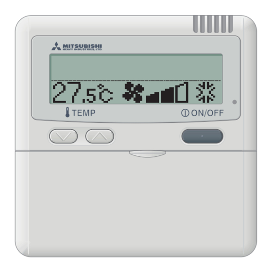 Mitsubishi Heavy Industries RC-E3 KX Gebruikershandleiding