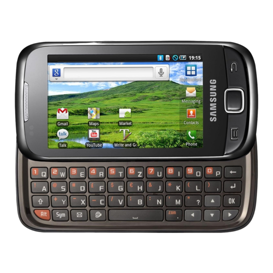 Samsung Galaxy 551 GT-I5510 Gebruiksaanwijzing