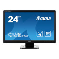 Iiyama ProLite T2452MTS Gebruikershandleiding