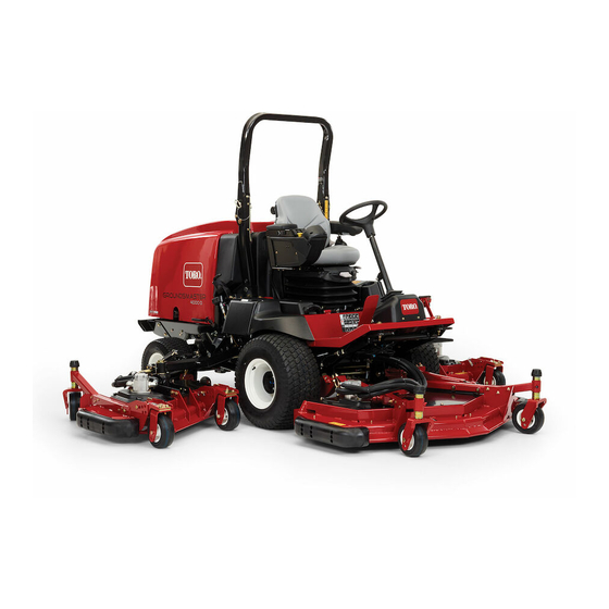 Toro Groundsmaster 4000-D Gebruikershandleiding