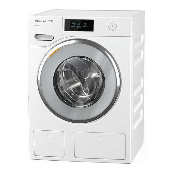 Miele WWV 980 WPS Passion Gebruiksaanwijzing