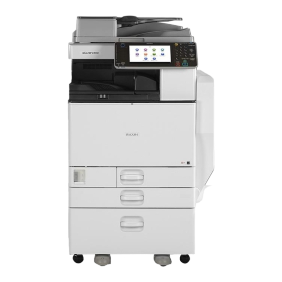 Ricoh Aficio MP C3002 Gebruikershandleiding