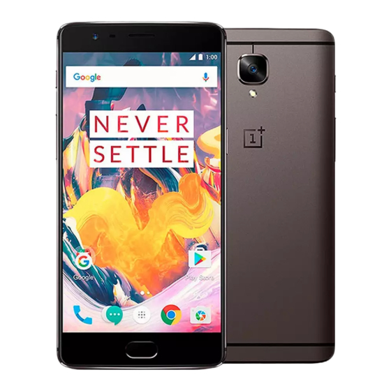 OnePlus 3T Gebruiksaanwijzing