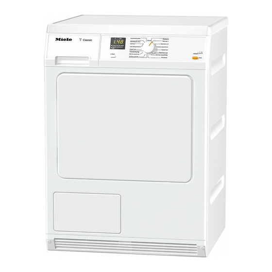 Miele TDA 150 C Gebruiksaanwijzing