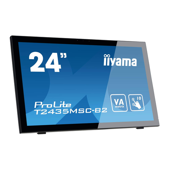 Iiyama ProLite T2435MSC Gebruikershandleiding