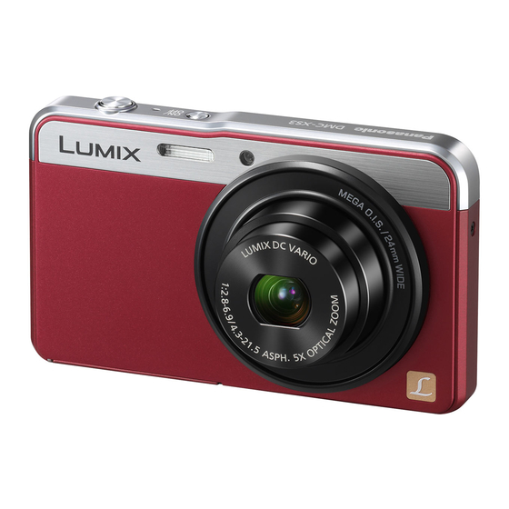 Panasonic Lumix DMC-XS3 Gebruiksaanwijzing