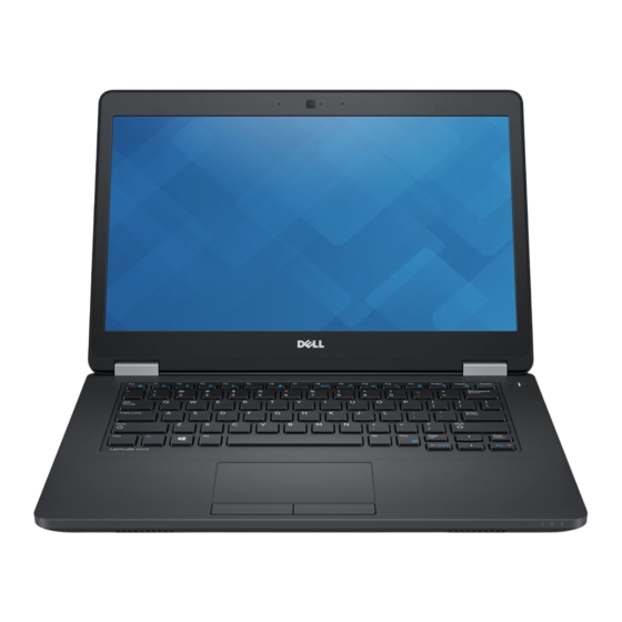 Dell Latitude E5470 Gebruiksaanwijzing