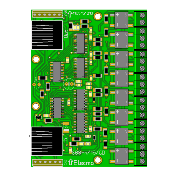 Etecmo S88-N-16/CD Gebruiksaanwijzing