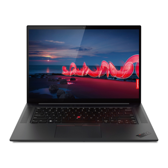 Lenovo ThinkPad X1 Extreme Gen 4 Gebruikershandleiding