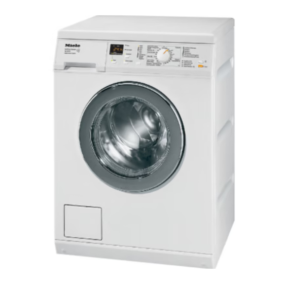 Miele W 3375 Gebruiksaanwijzing