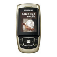 Samsung SGH-E830 Gebruiksaanwijzing