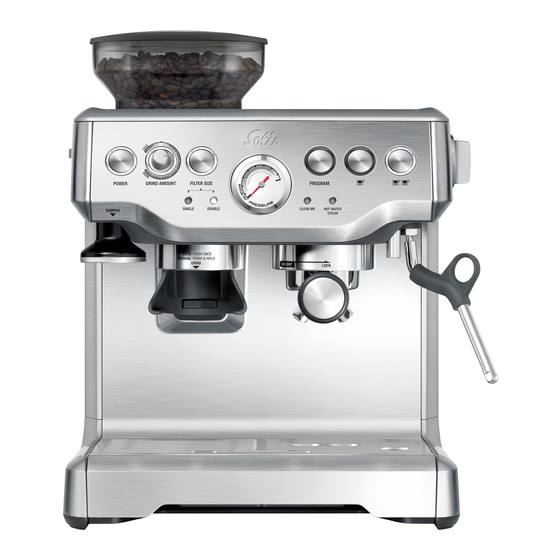 SOLIS Grind & Infuse Pro 115A Gebruiksaanwijzing