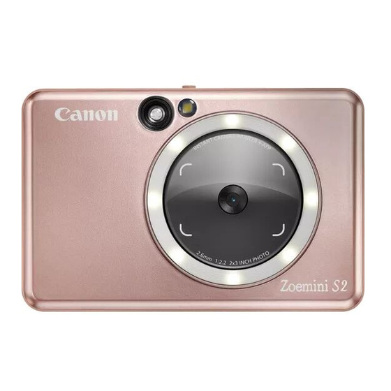 Canon Zoemini S2 Gebruikershandleiding