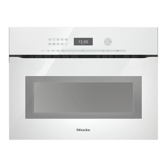 Miele H6401BMX Gebruiks- En Montagehandleiding