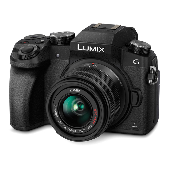 Panasonic Lumix DMC-G7K Beknopte Gebruiksaanwijzing