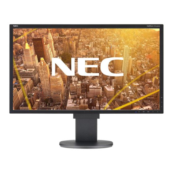 NEC MultiSync EA224WMi Gebruikershandleiding