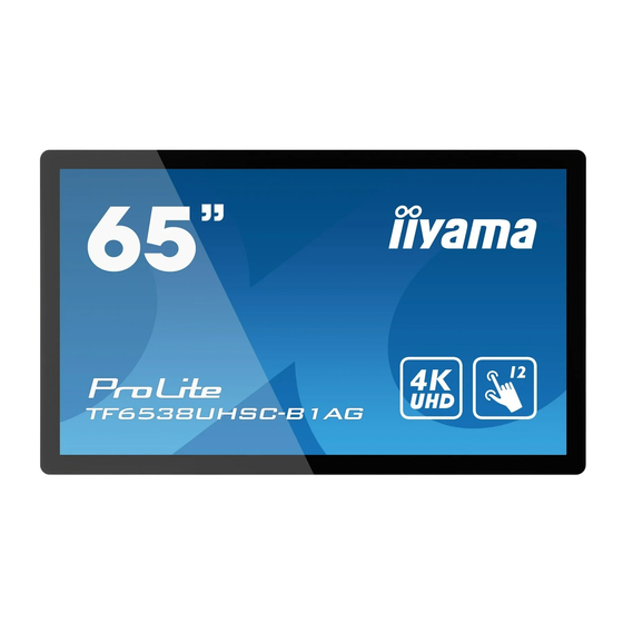 iiayma ProLite TF6538UHSC Gebruikershandleiding