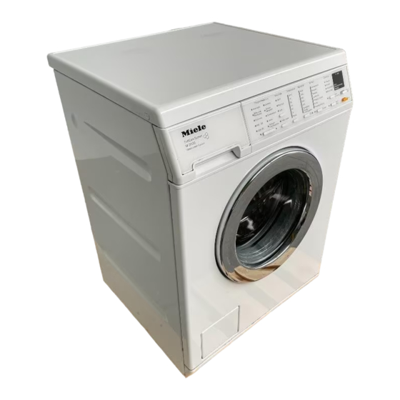 Miele SoftCare System W 3835 Gebruiksaanwijzing