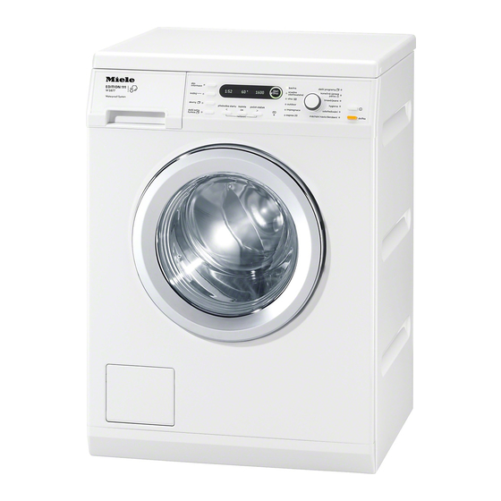 Miele W 5877 WPS Edition 111 Gebruiksaanwijzing