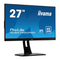 Iiyama ProLite XUB2792UHSU Gebruikershandleiding