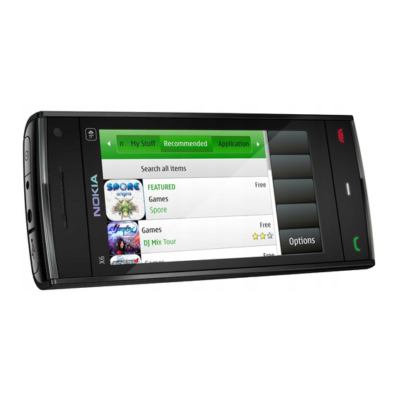 Nokia X6-00 Gebruikershandleiding