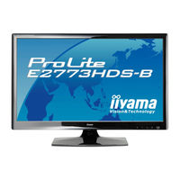 Iiyama ProLite E2773HDS Gebruikershandleiding