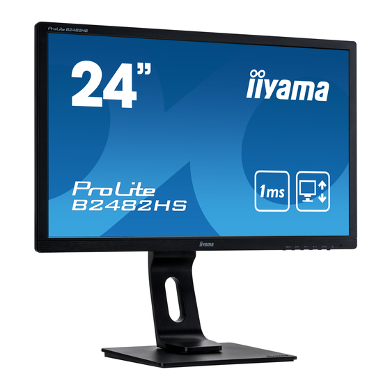 Iiyama ProLite B2482HS Gebruikershandleiding