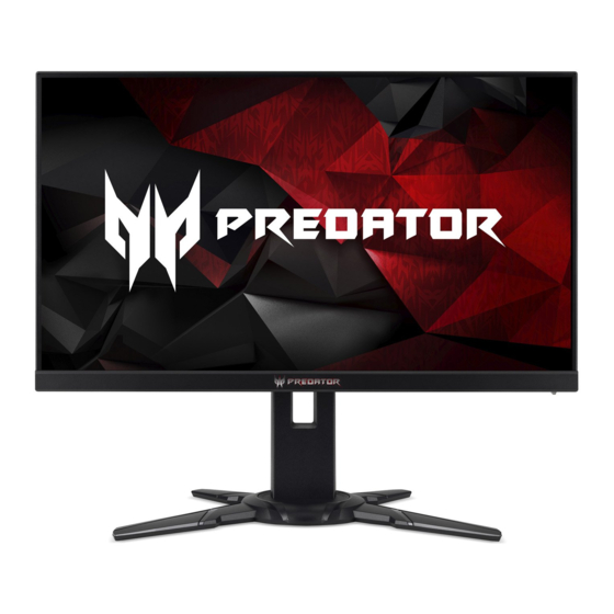 Acer Predator XB252Q Gebruikershandleiding