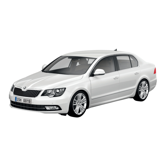 Skoda Superb 2013 Instructieboekje