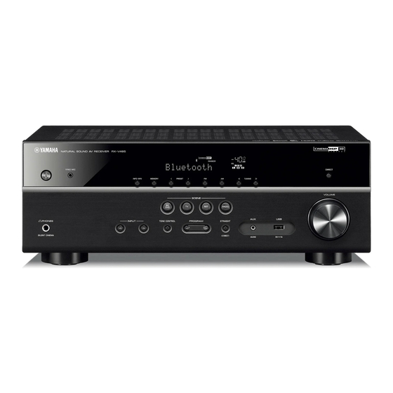 Yamaha MusicCast RX-V485 Gebruikershandleiding