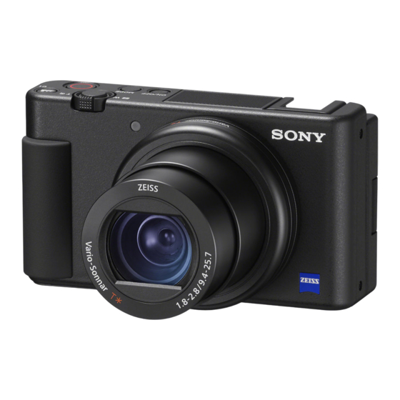 Sony ZV-1 Helpgids